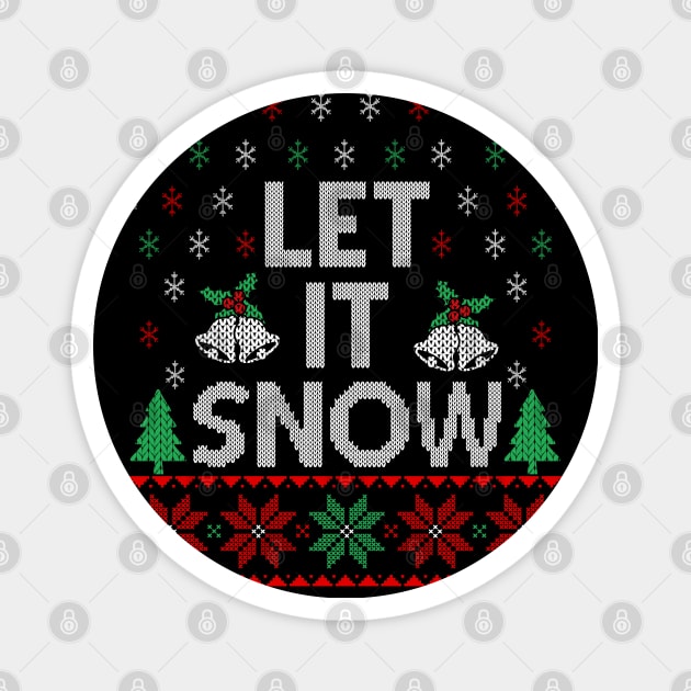 Let It Snow Magnet by MZeeDesigns